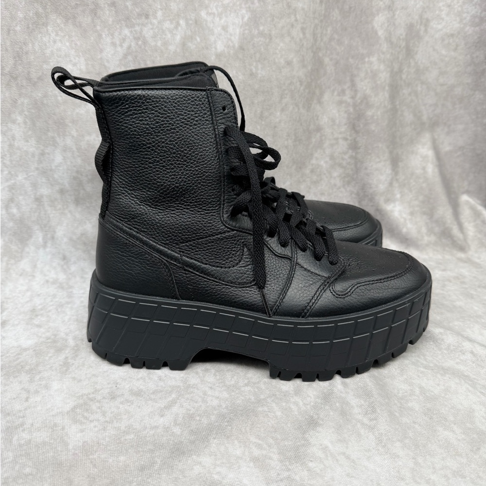 Nike Black Platform Combat Boots